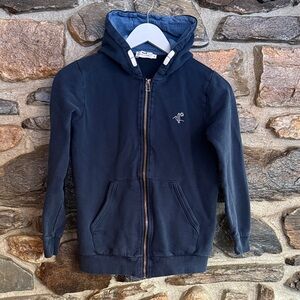 Cyrillus Dark Blue Kids Zip-Up Hoodie